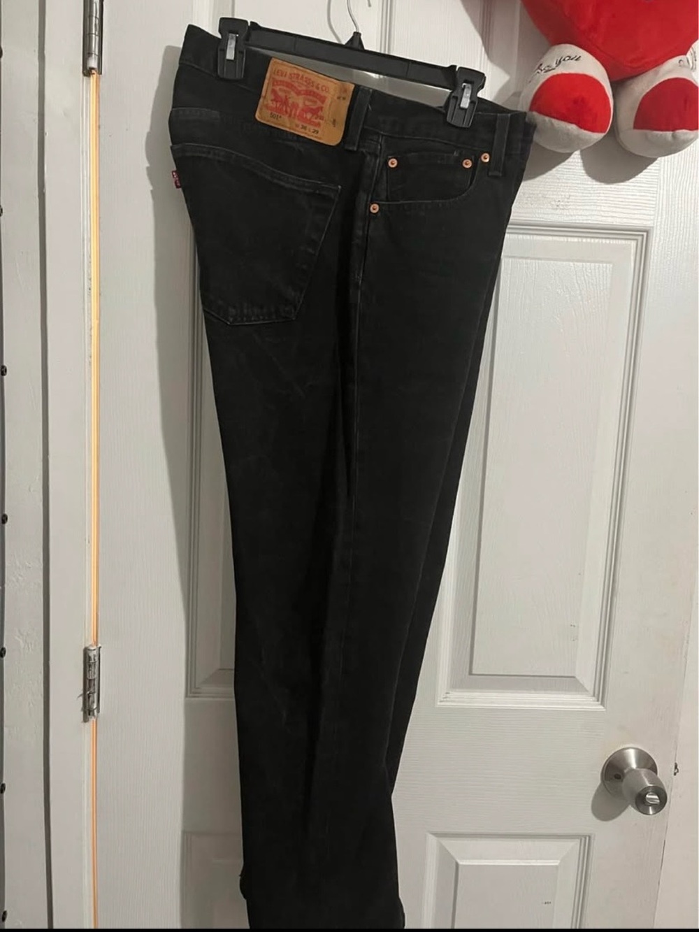 Levi's Black Slim Men's Jeans with Signature Leather Patch - Picture 2 of 2